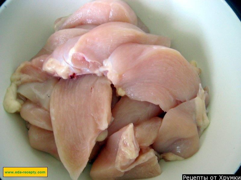 Шаг 1 приготовления Сливочные куриные котлеты без яиц
