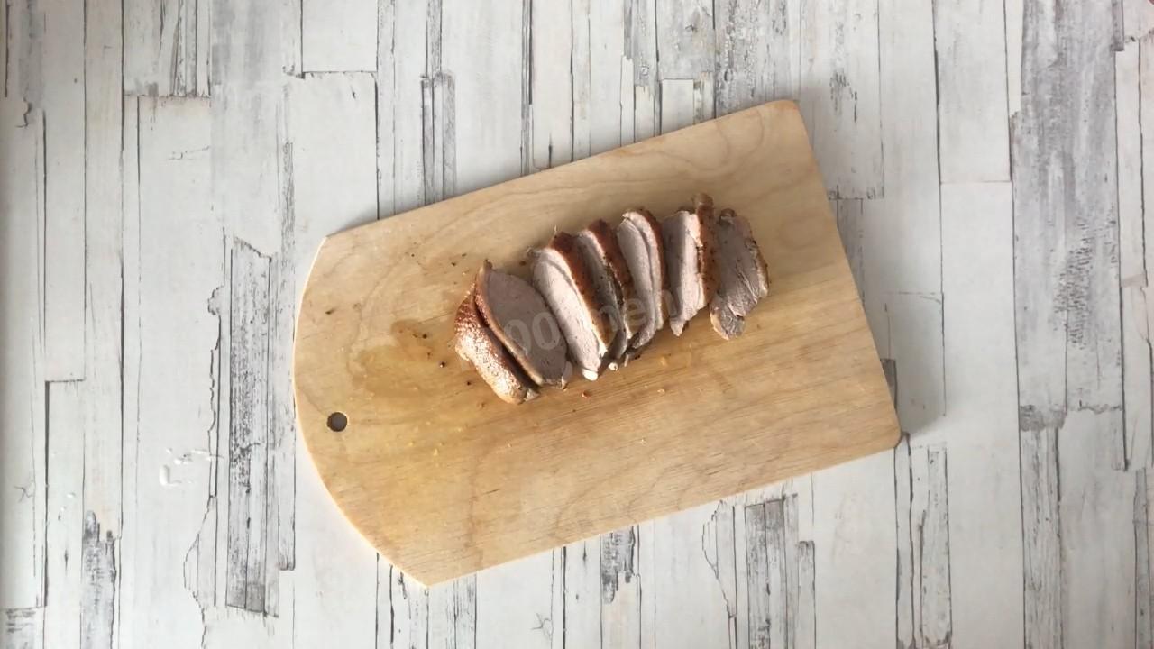 Шаг 5 приготовления Утка с грушей