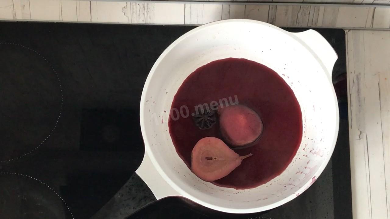 Шаг 7 приготовления Утка с грушей