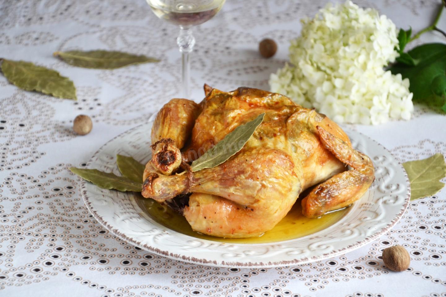 Шаг 7 приготовления Курица в духовке вкусно и просто целиком с корочкой