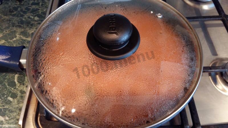Шаг 10 приготовления Мясная подлива с томатным соусом и мукой из свинины