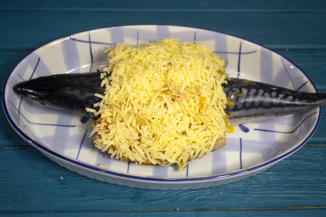 Шаг 12 приготовления Фаршированная скумбрия в духовке