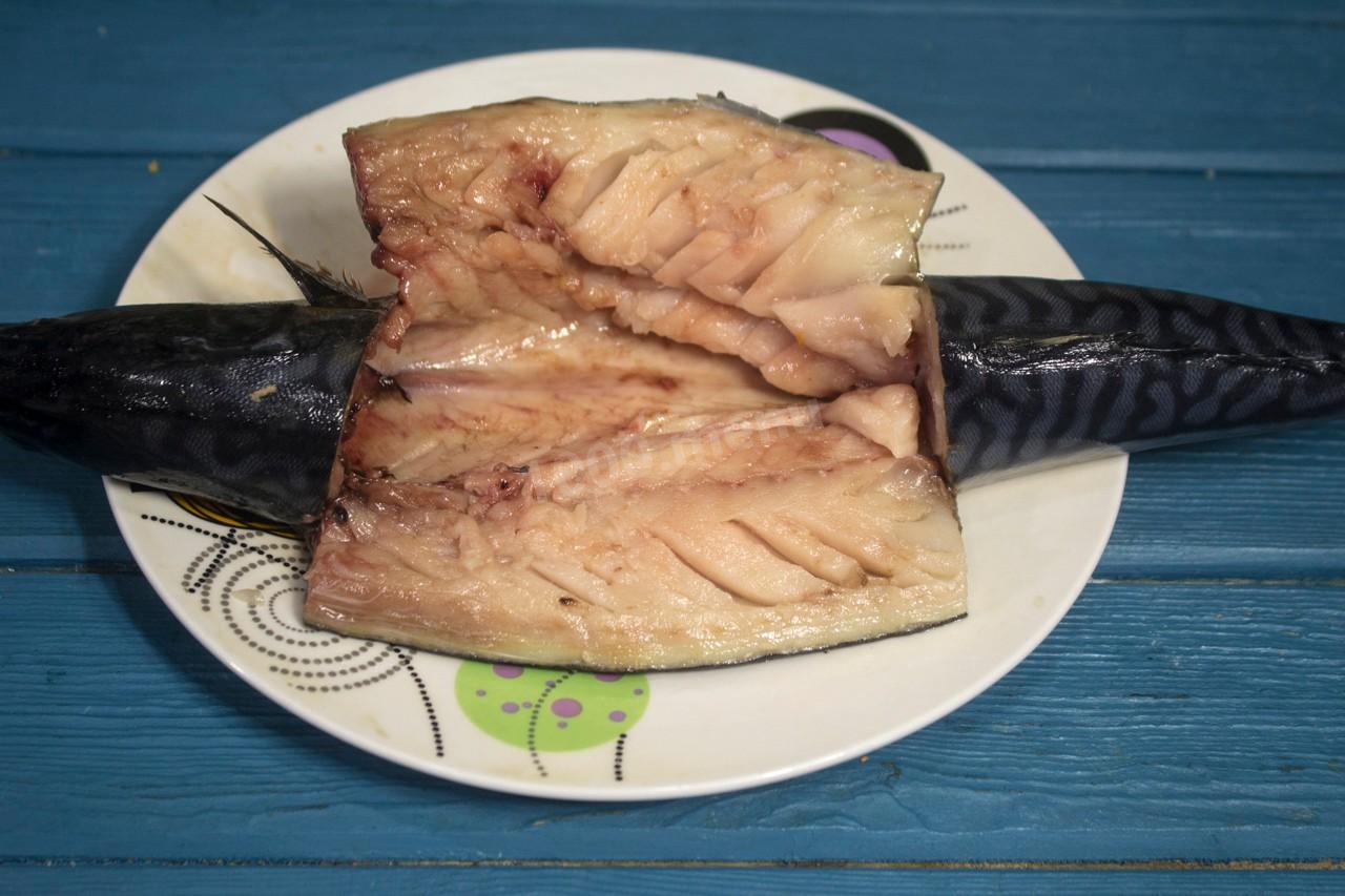 Шаг 7 приготовления Фаршированная скумбрия в духовке