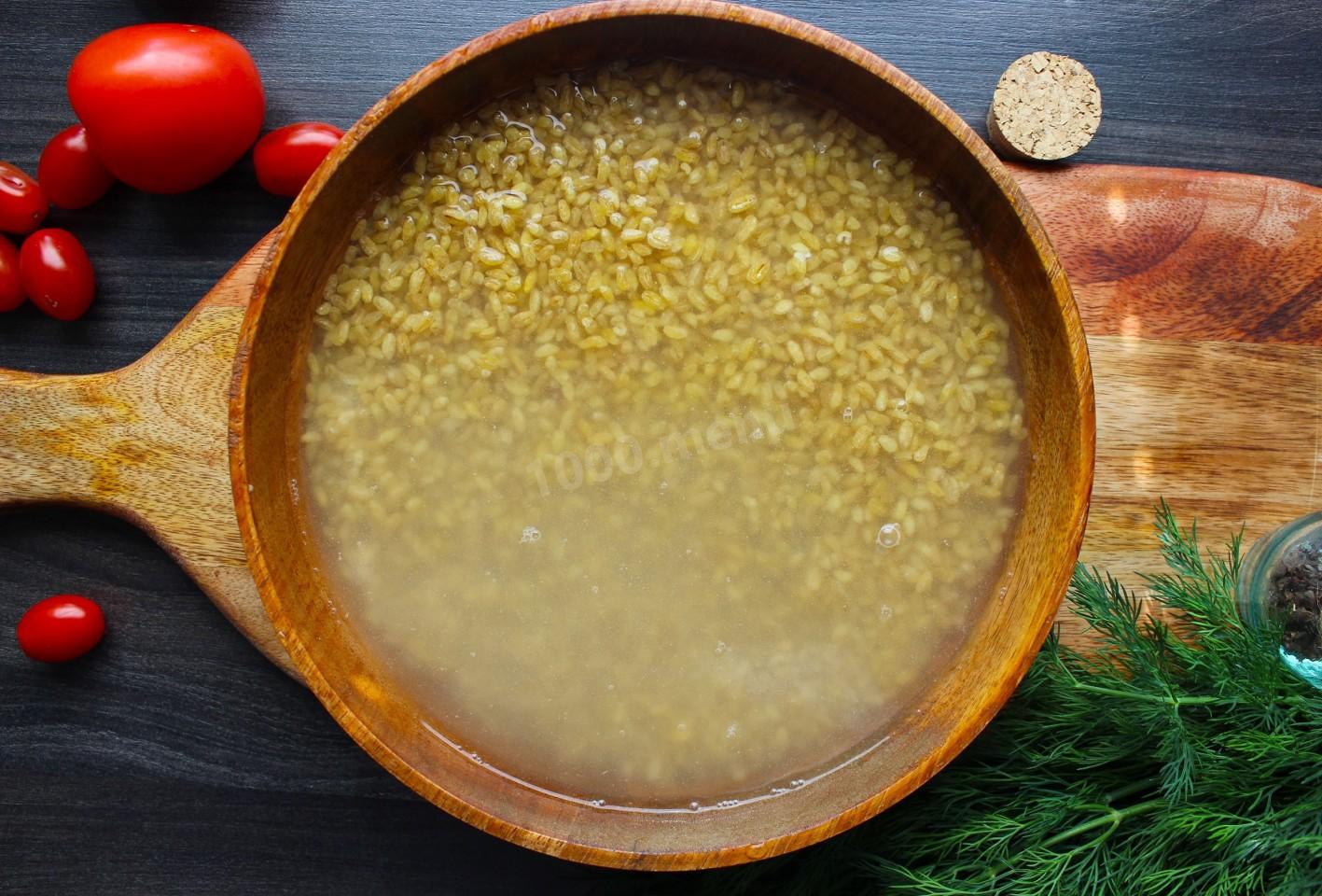 Шаг 4 приготовления Булгур с овощами в мультиварке