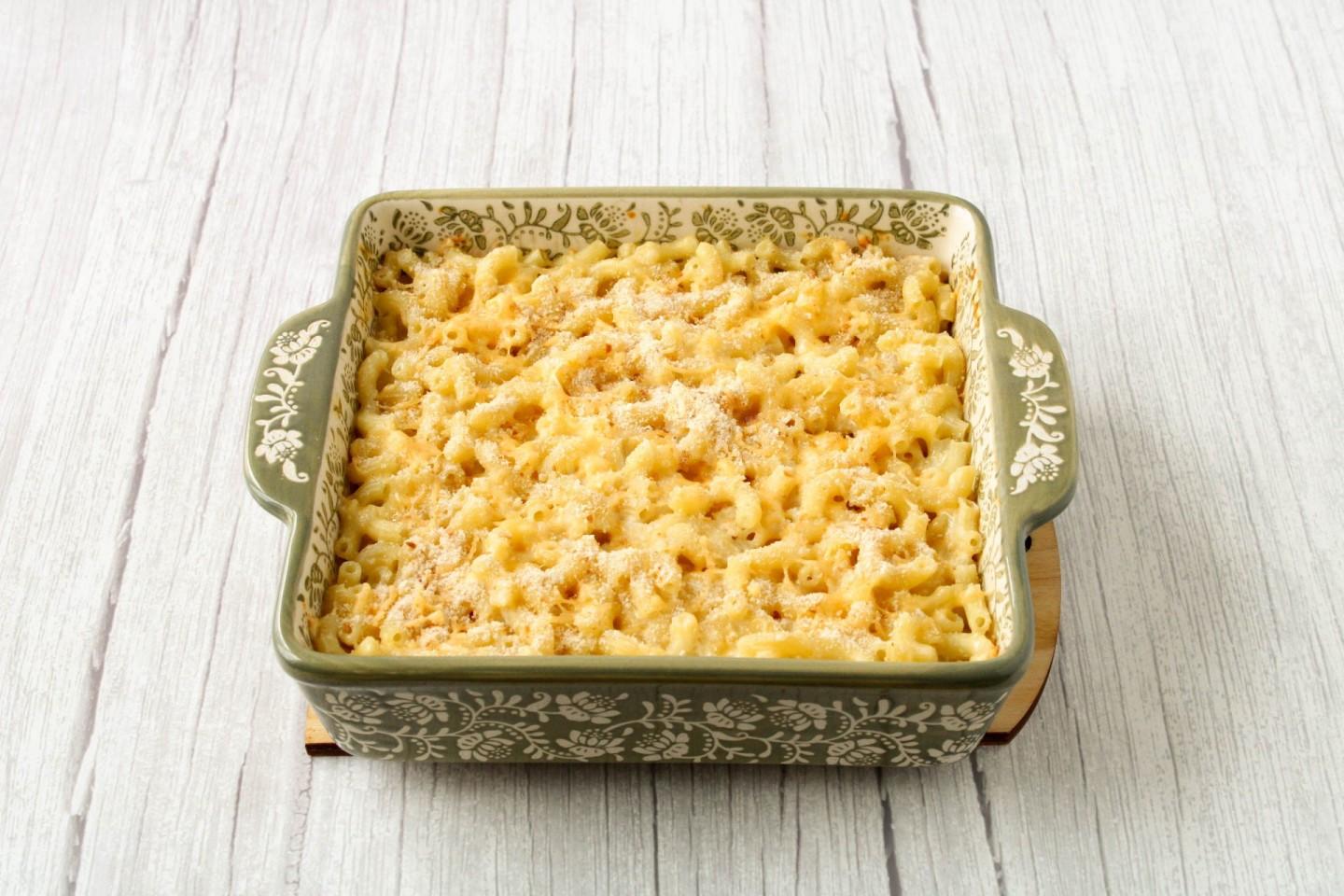 Шаг 13 приготовления Макароны со сливками в духовке