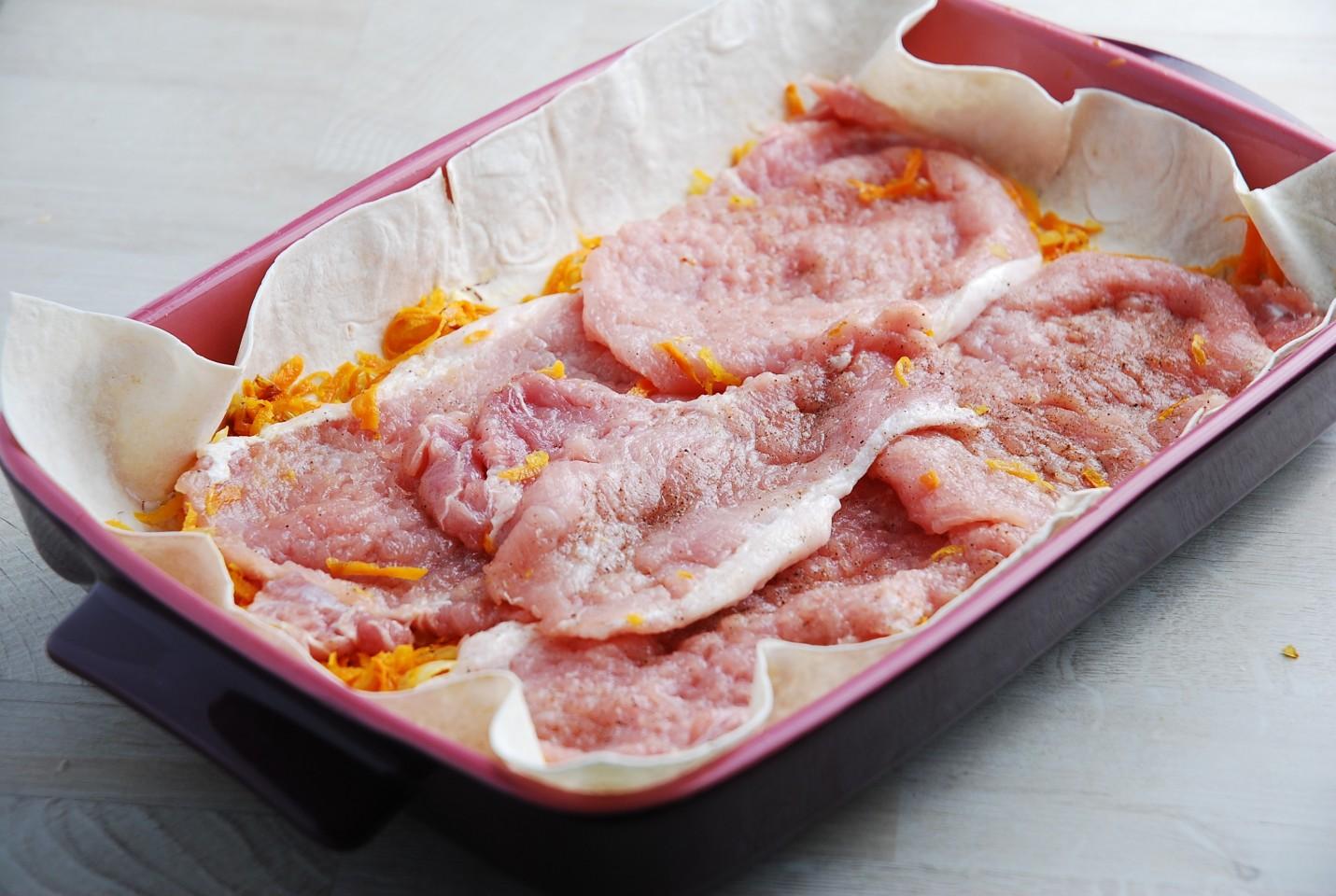 Шаг 8 приготовления Мясо в лаваше в духовке