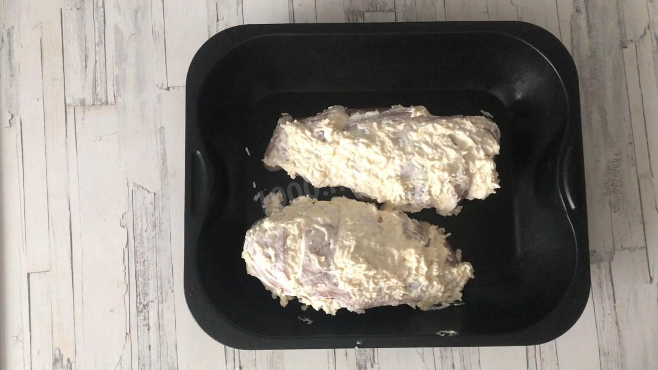 Шаг 6 приготовления Филе курицы  фаршированное айвой