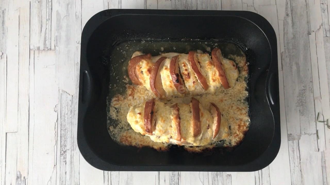 Шаг 8 приготовления Филе курицы  фаршированное айвой