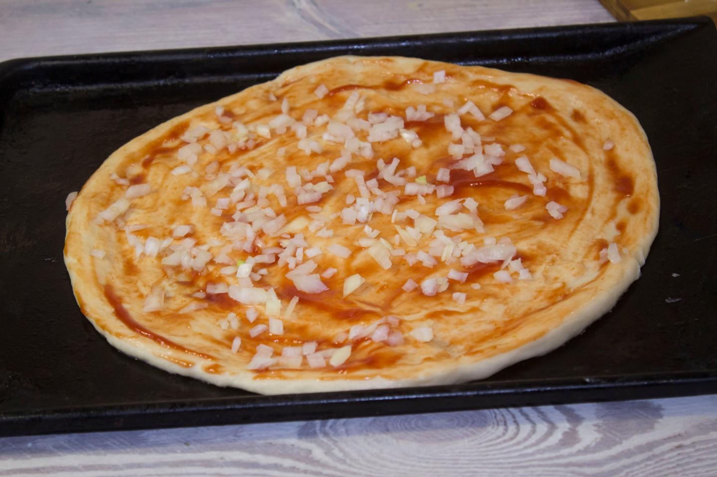 Шаг 15 приготовления Пицца с кукурузой