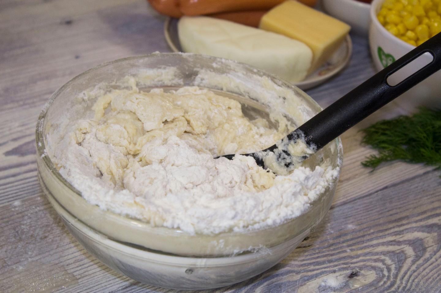 Шаг 6 приготовления Пицца с кукурузой