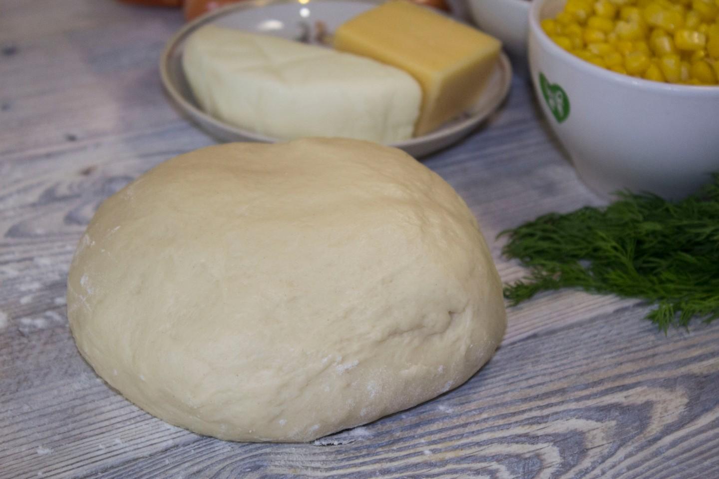 Шаг 7 приготовления Пицца с кукурузой
