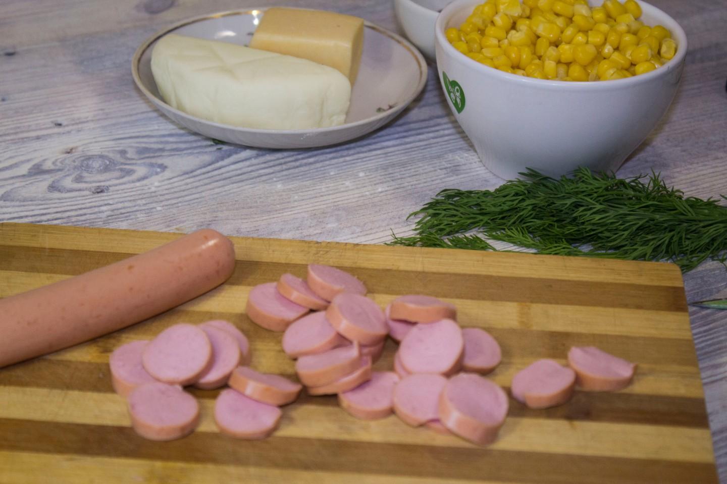 Шаг 9 приготовления Пицца с кукурузой