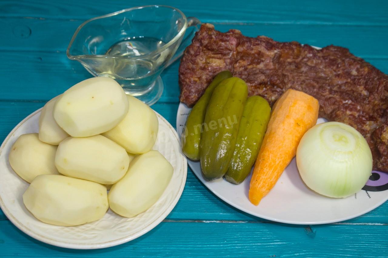 Шаг 1 приготовления Копченые ребрышки с картошкой в мультиварке