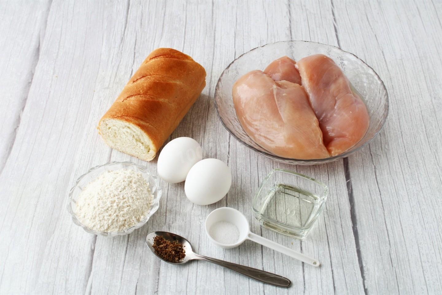 Шаг 1 приготовления Шницель по министерски из куриной грудки