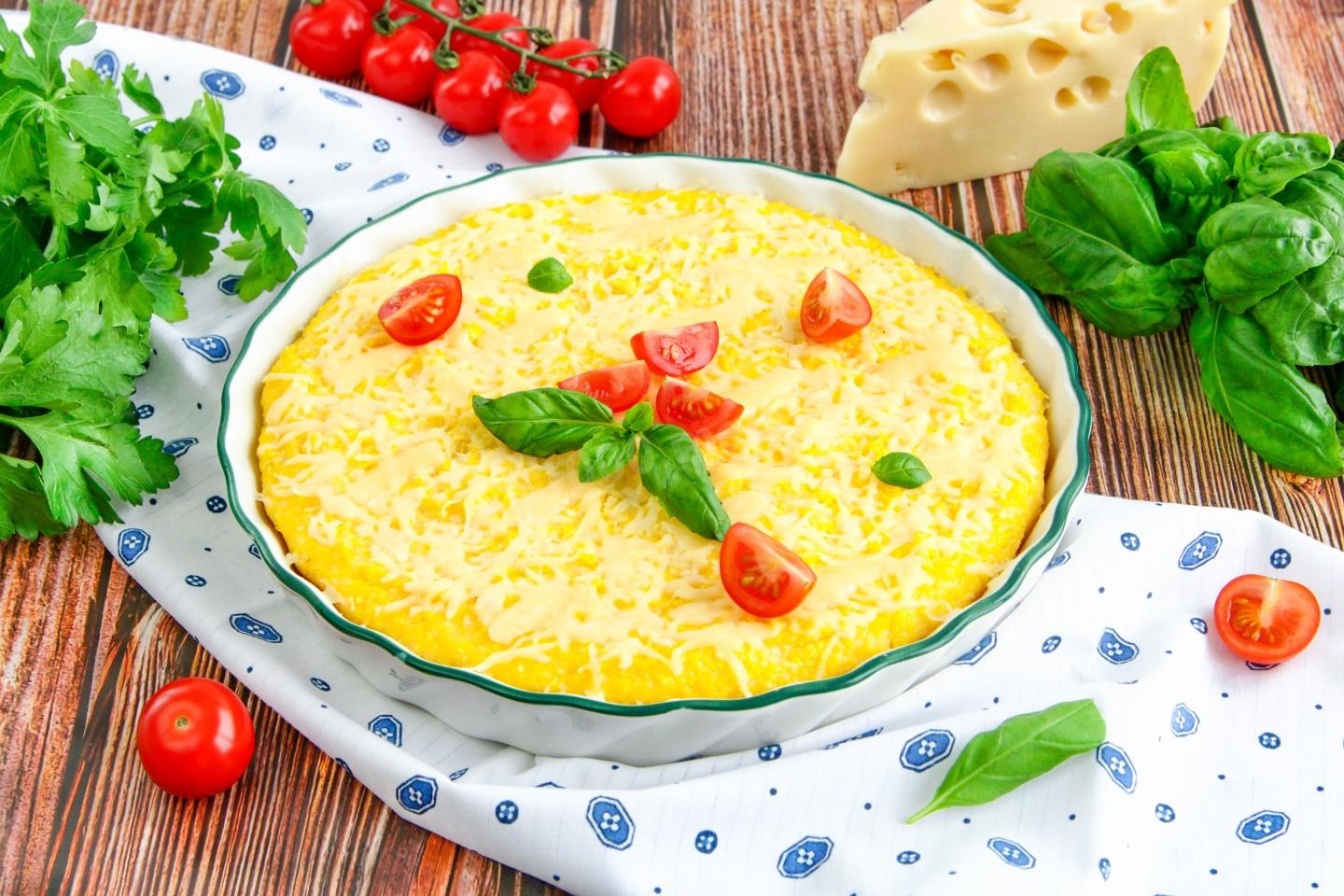 Шаг 10 приготовления Полента с сыром