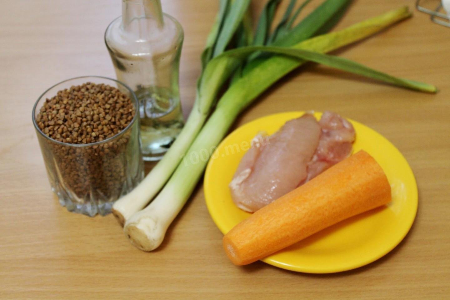 Шаг 1 приготовления Гречка с курицей в горшочке