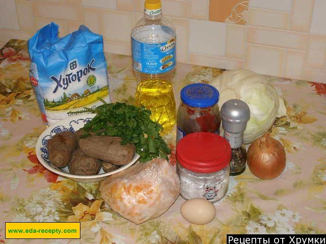 Шаг 14 приготовления Зразы картофельные с капустой белокочанной