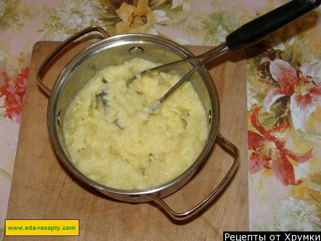 Шаг 5 приготовления Зразы картофельные с капустой белокочанной