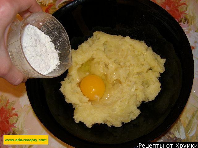 Шаг 6 приготовления Зразы картофельные с капустой белокочанной