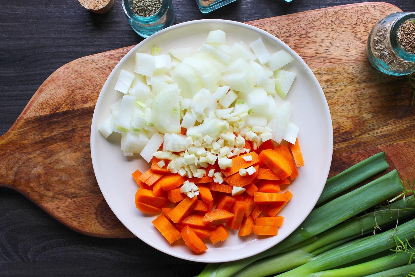 Шаг 4 приготовления Перловая каша с мясом в мультиварке
