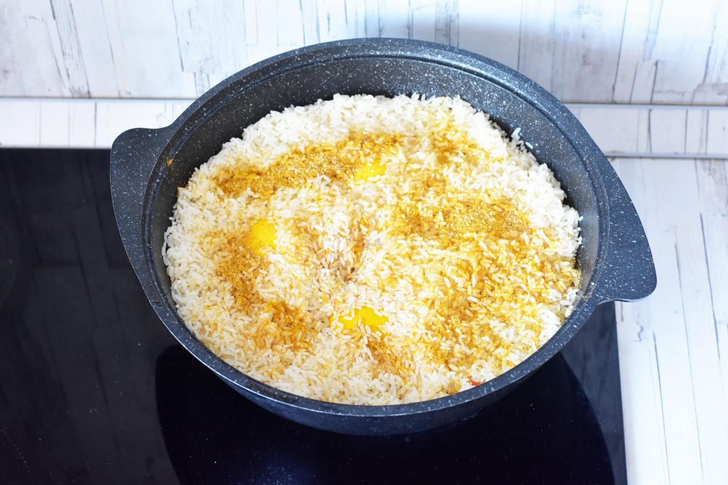 Шаг 17 приготовления Плов с айвой и мясом по узбекски