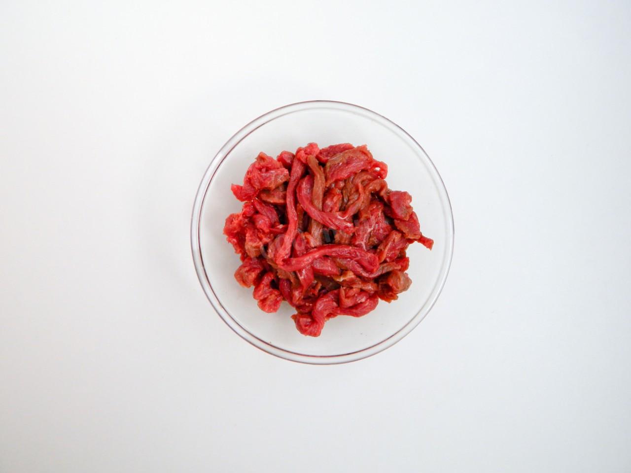 Шаг 2 приготовления Гречневая лапша с говядиной и овощами