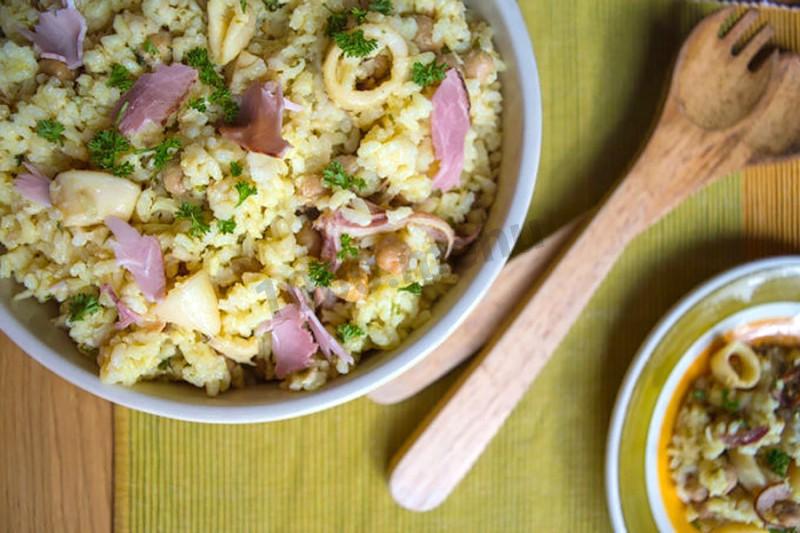 Обложка рецепта Плов с кальмарами