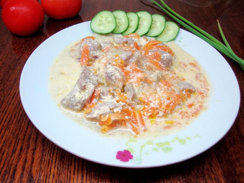 Обложка рецепта Куриные желудочки в мультиварке