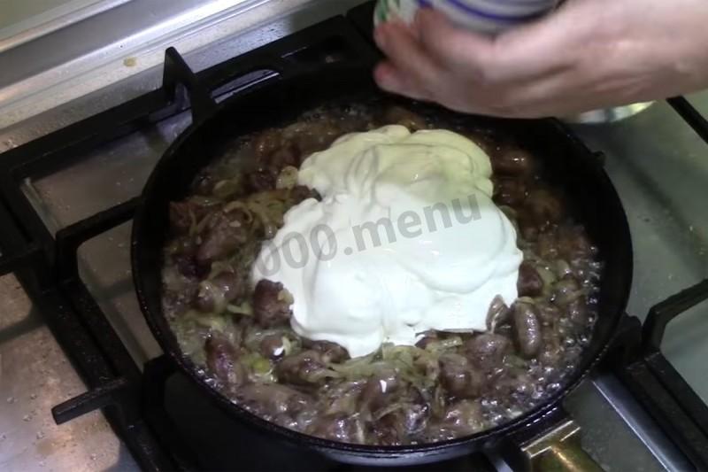 Шаг 10 приготовления Сердце куриное тушеное