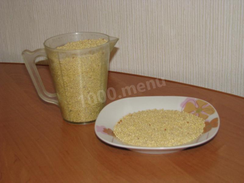Шаг 2 приготовления Постная пшенная каша