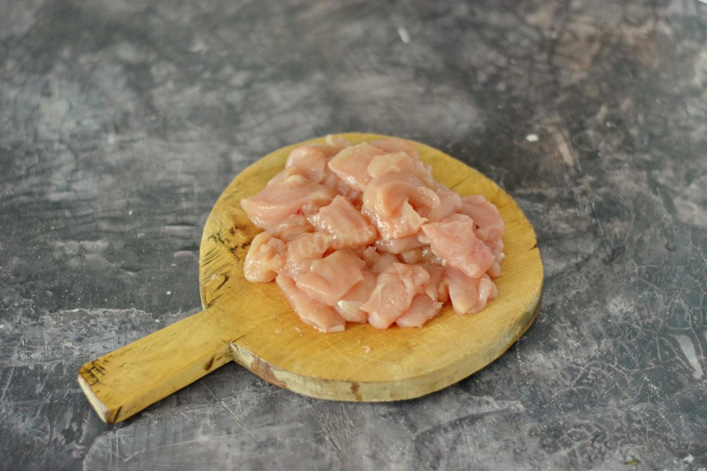 Шаг 3 приготовления Гречневая каша с курицей в мультиварке
