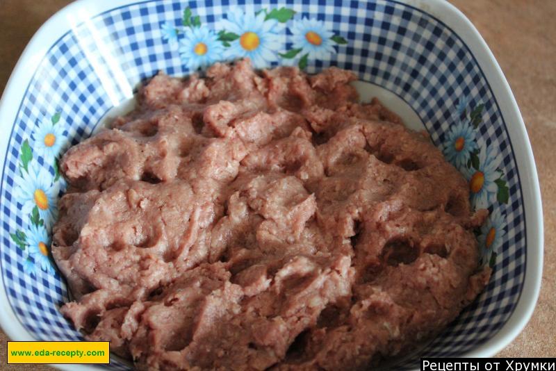 Шаг 7 приготовления Гнёздышки из фарша