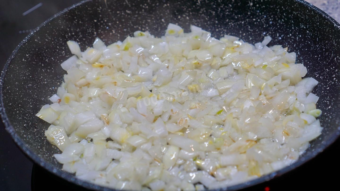 Шаг 10 приготовления Батат с курицей в духовке