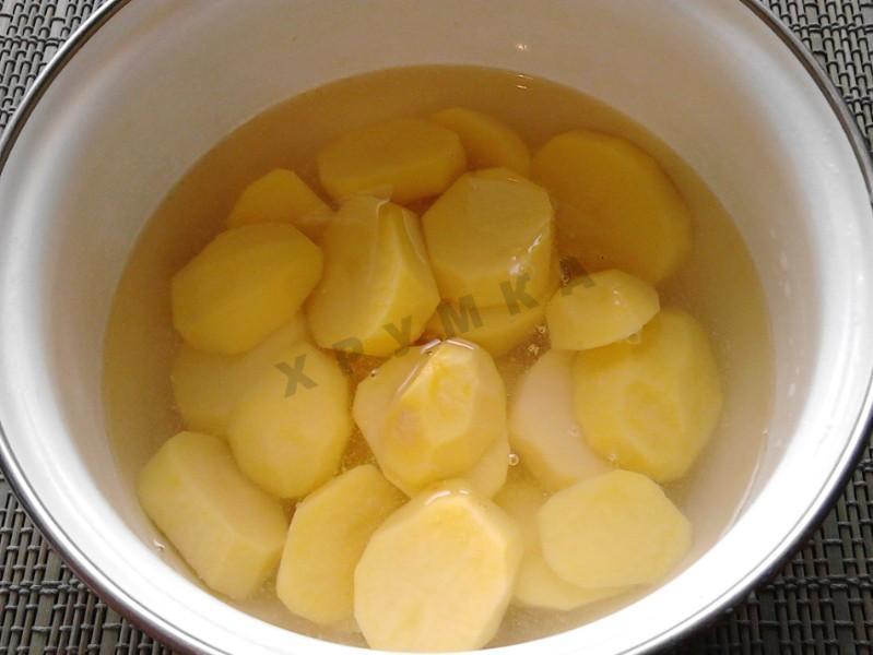 Шаг 2 приготовления Зразы картофельные с грибами в духовке