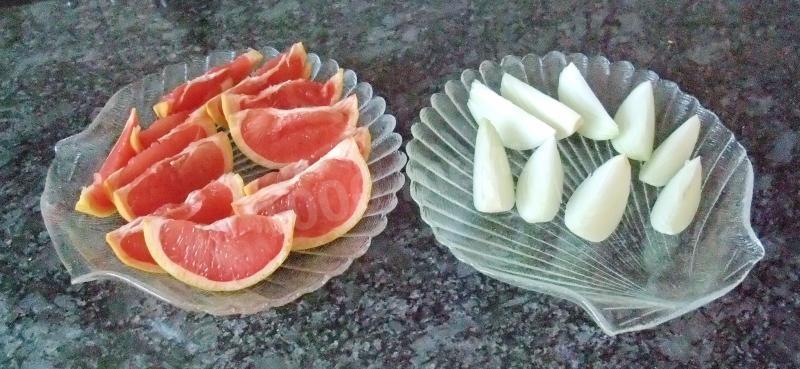 Шаг 4 приготовления Курица с грейпфрутом