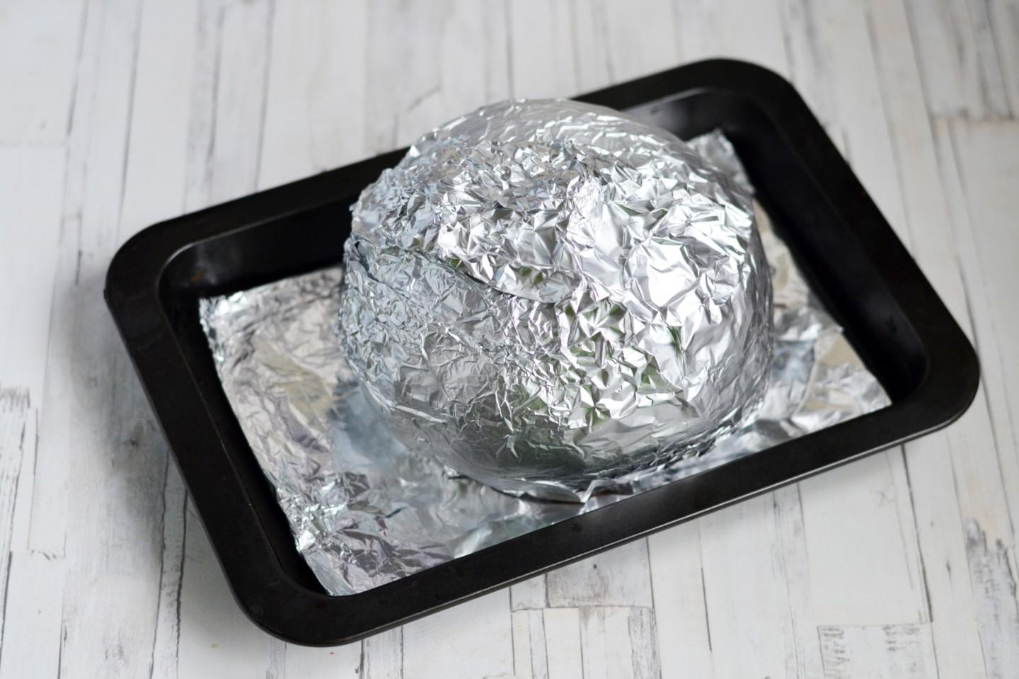 Шаг 13 приготовления Кукурузная каша в тыкве