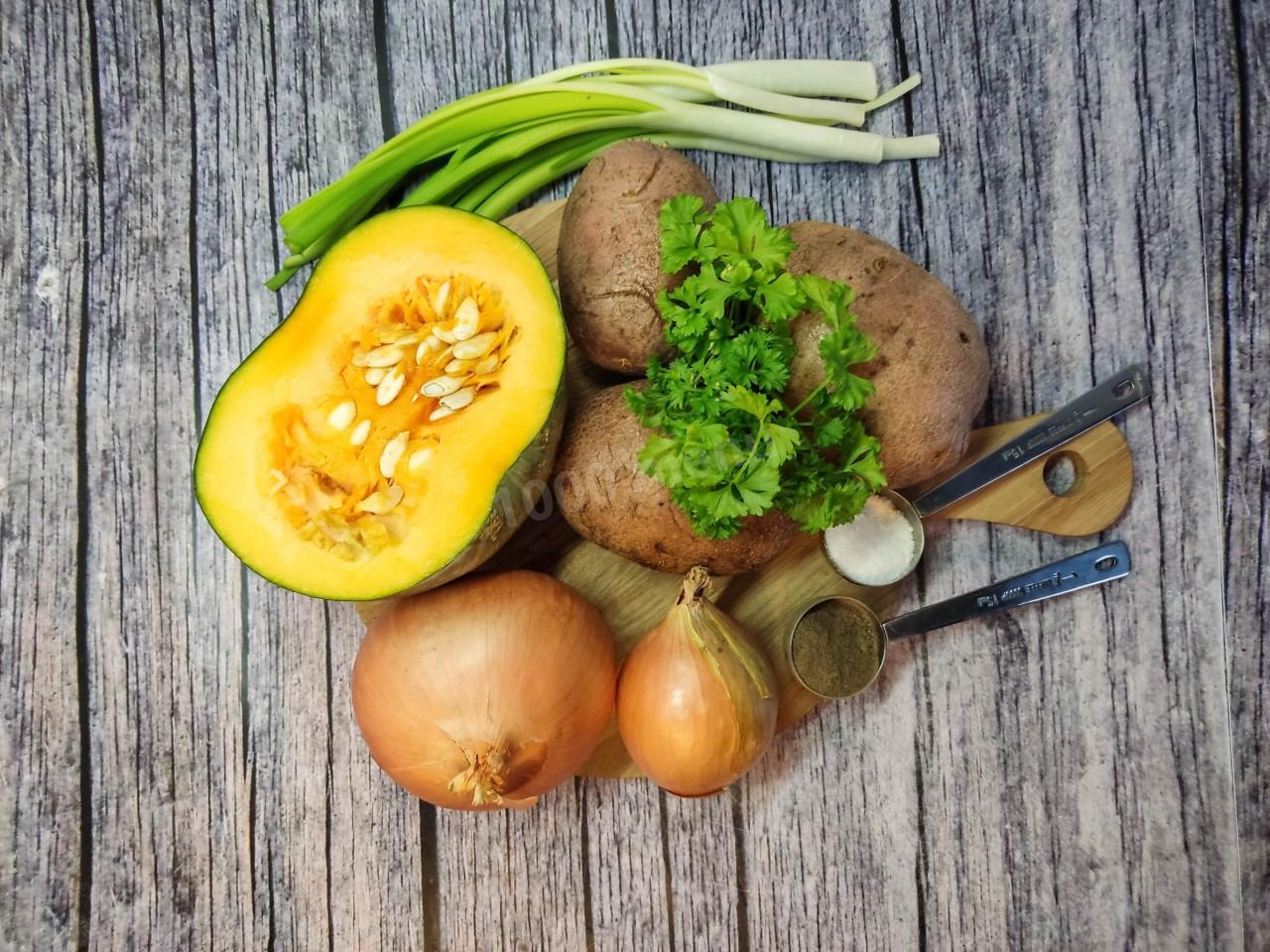 Шаг 4 приготовления Постные манты с картошкой и тыквой
