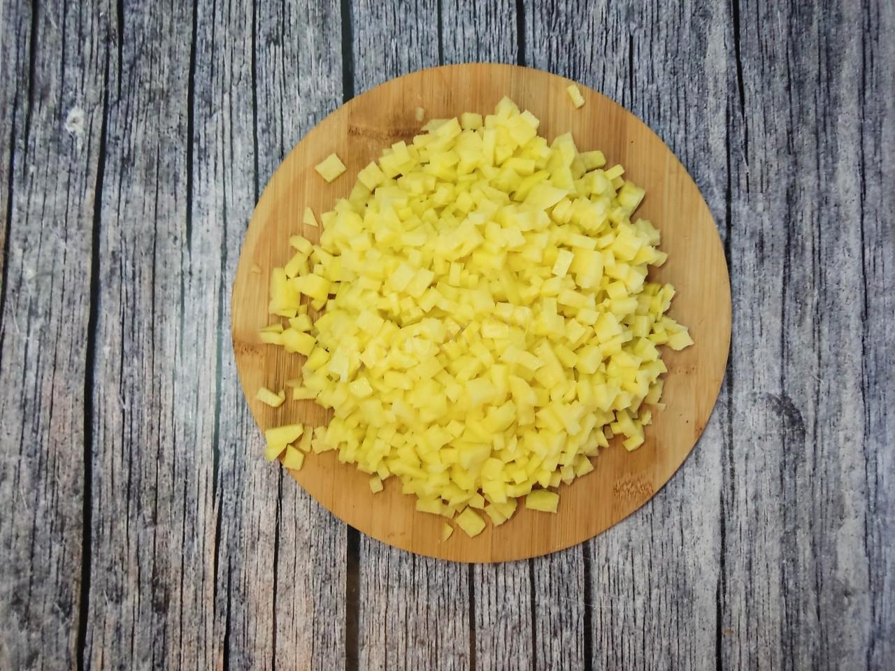 Шаг 7 приготовления Постные манты с картошкой и тыквой