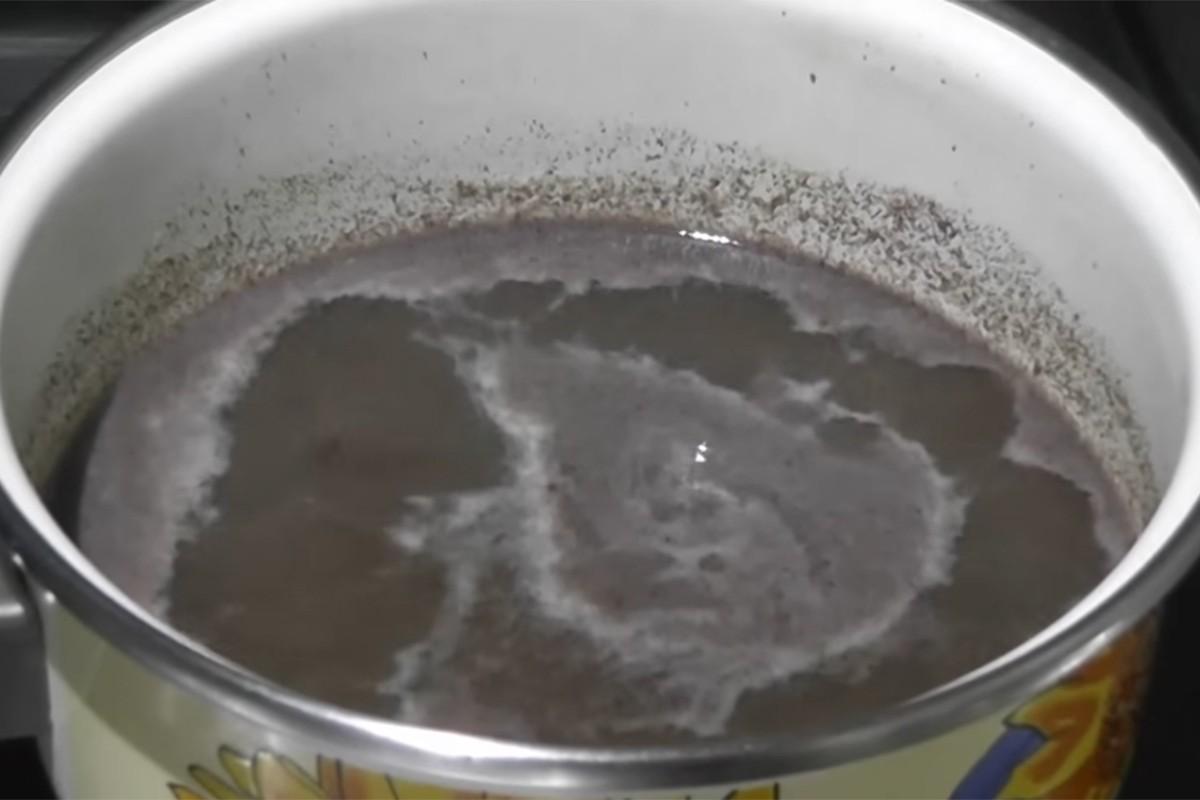 Шаг 12 приготовления Мясо кабана в духовке с соусом