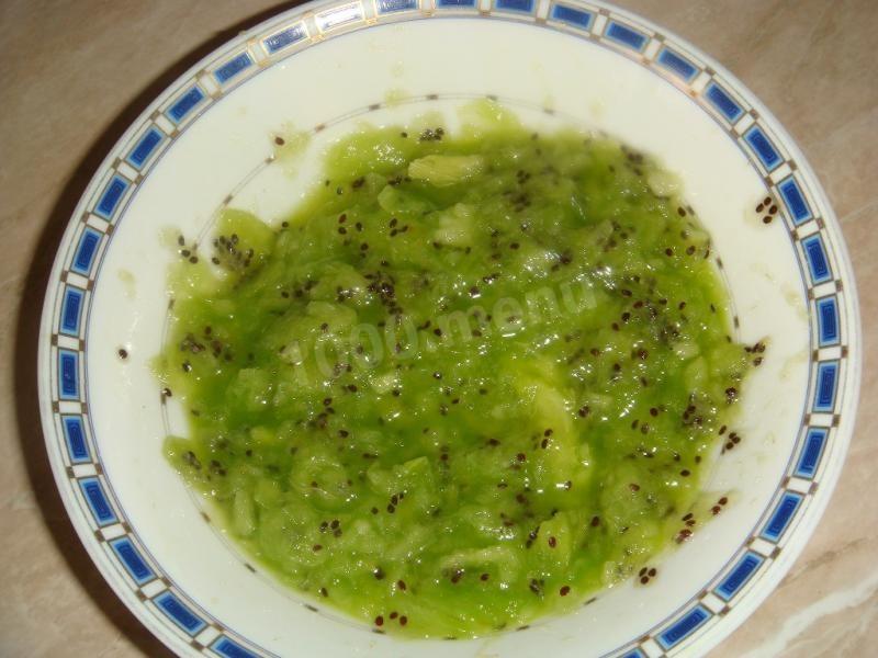 Шаг 8 приготовления Курица с соусом из киви
