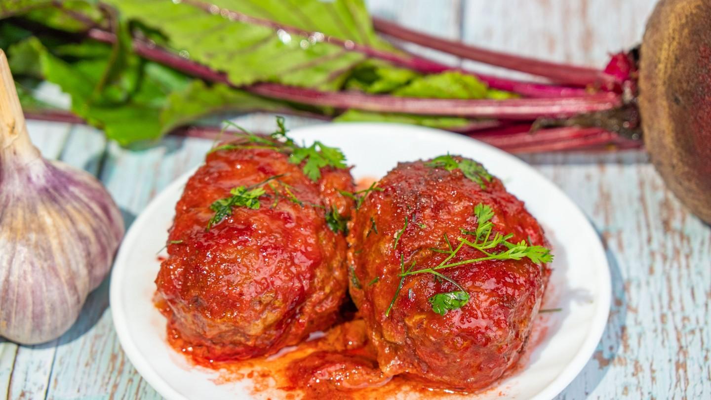 Шаг 12 приготовления Котлеты со свеклой и мясным фаршем