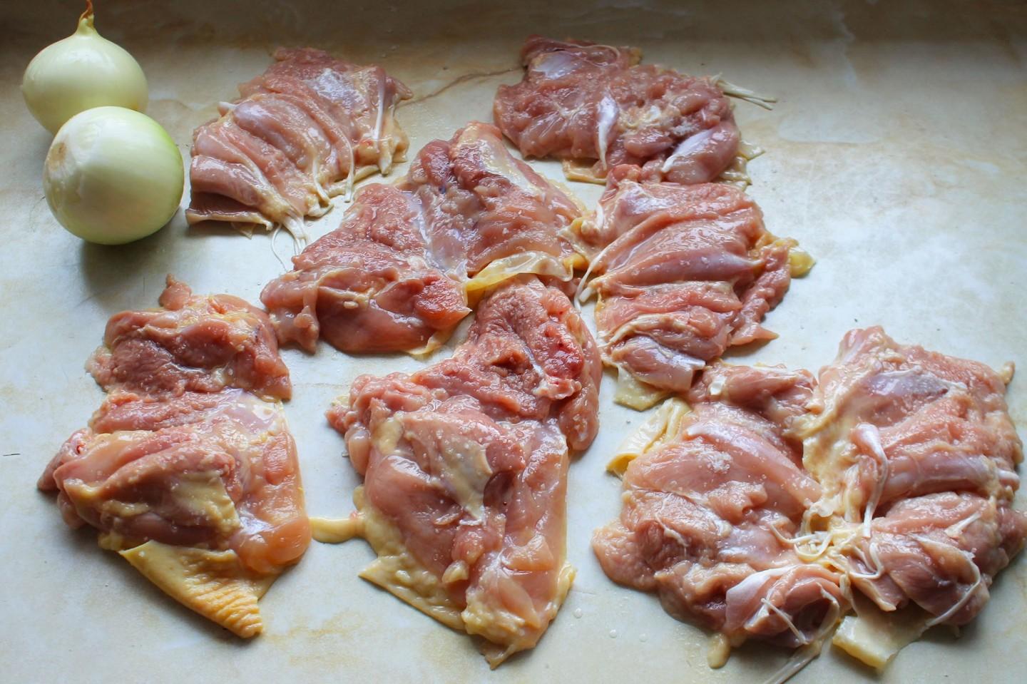 Шаг 2 приготовления Куриные окорочка на мангале