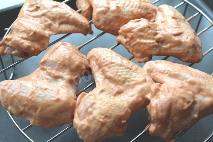 Шаг 5 приготовления Шашлык из куриных крылышек