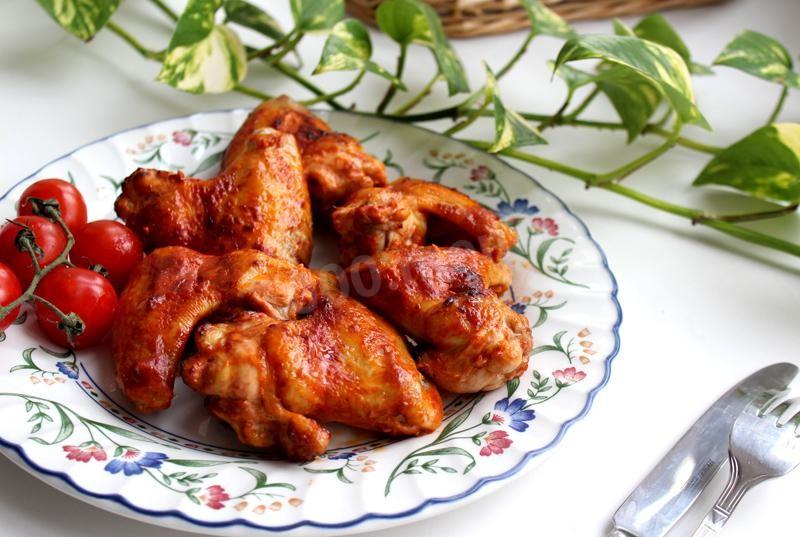 Шаг 6 приготовления Шашлык из куриных крылышек