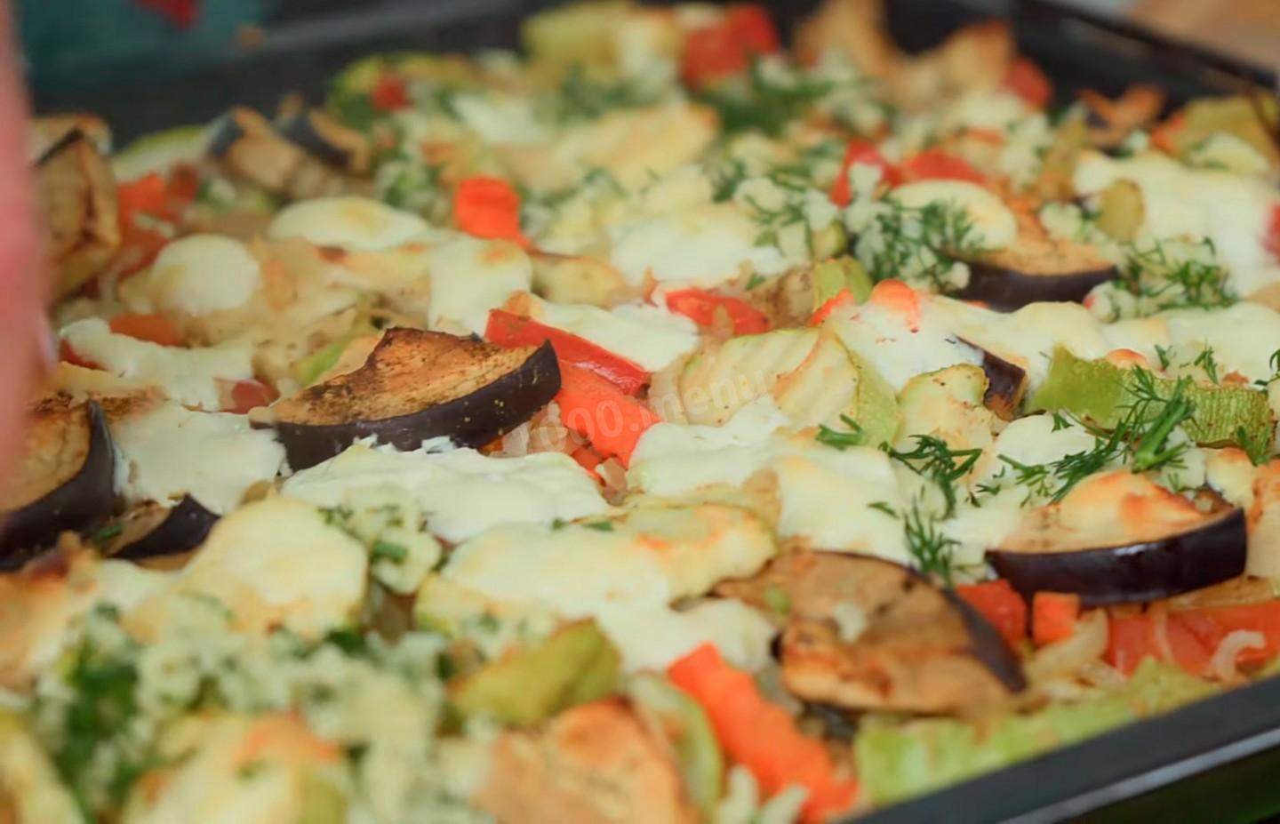 Шаг 9 приготовления Овощное рагу с кабачками и баклажанами и моцареллой