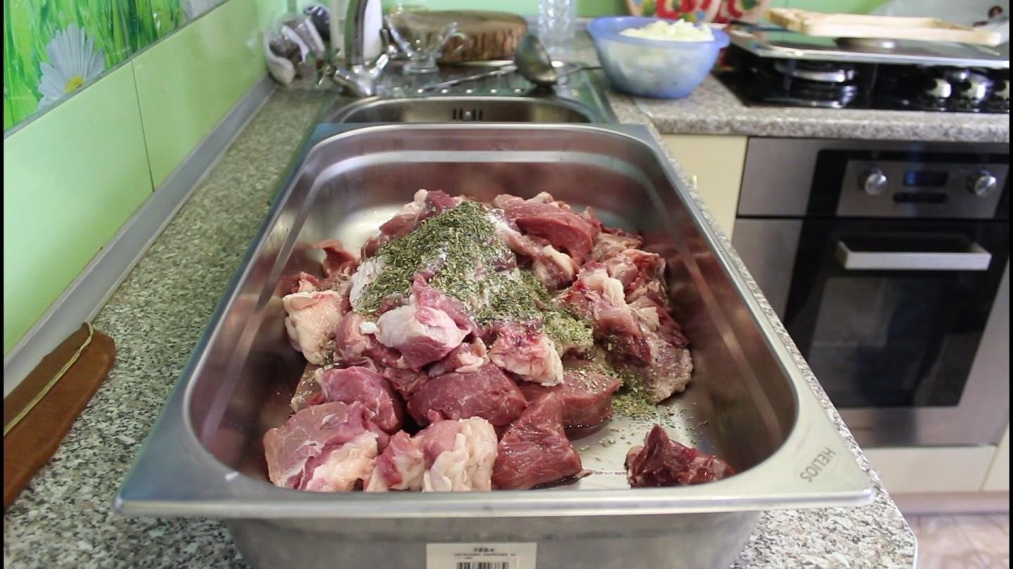 Шаг 3 приготовления Шашлык с применением гранатового соуса