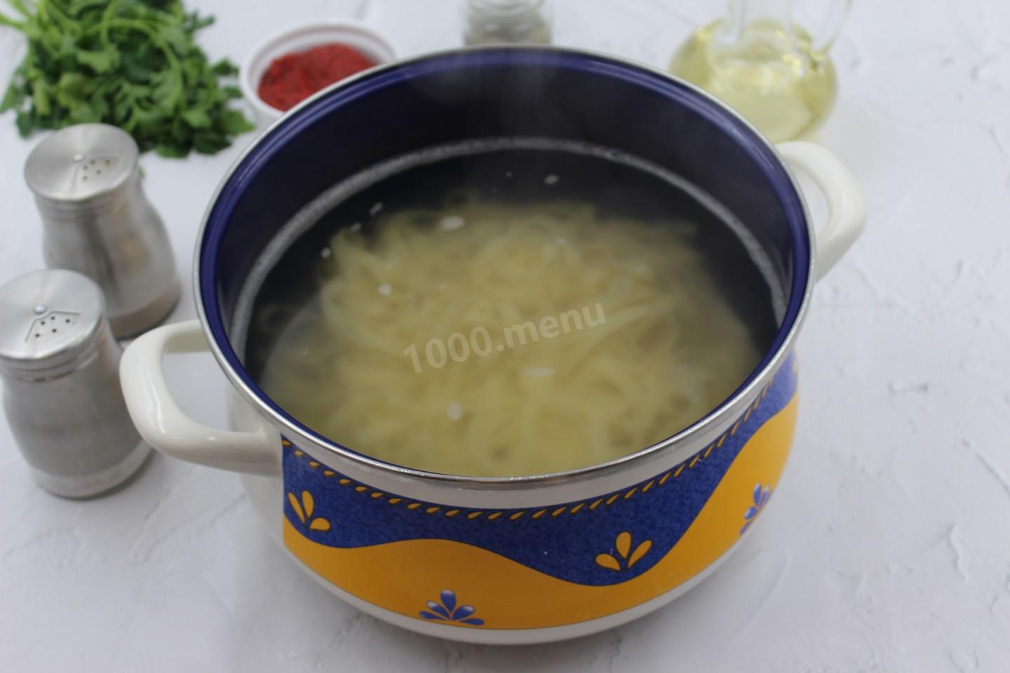 Шаг 5 приготовления Паста с каперсами