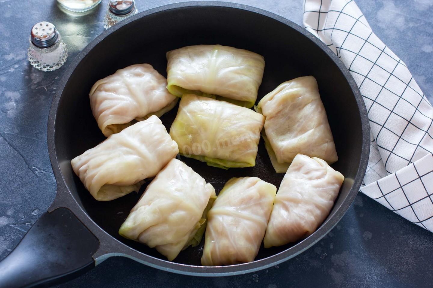 Шаг 8 приготовления Голубцы с капустой и фаршем в духовке