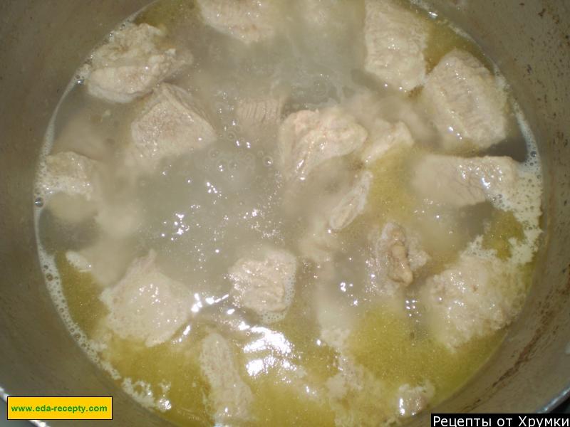 Шаг 2 приготовления Подлива к гречке с мясом говядины