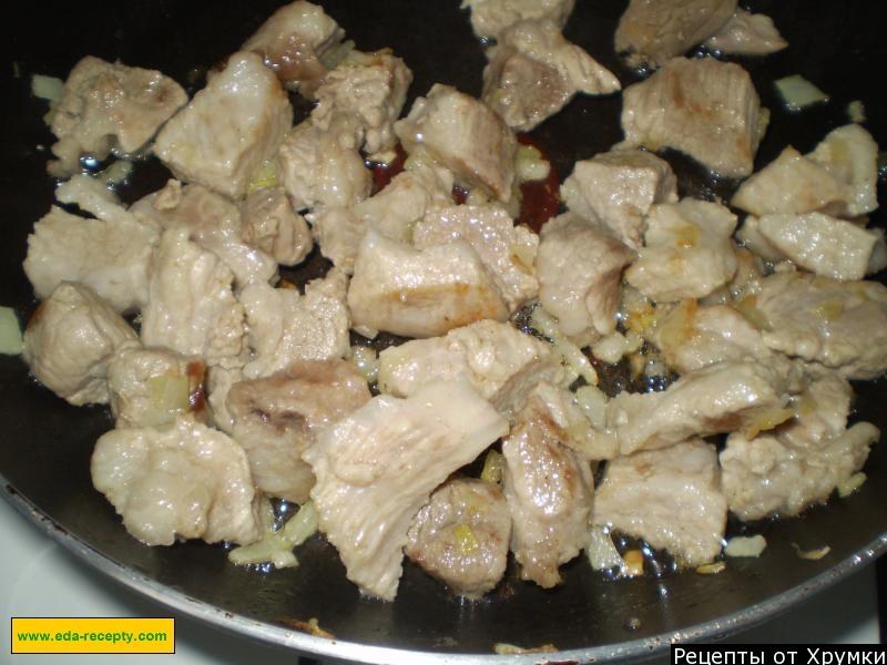 Шаг 3 приготовления Подлива к гречке с мясом говядины
